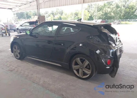 2013 Hyundai Veloster Turbo W/Blue from USA, damaged, VIN KMHTC6AEXDU167848